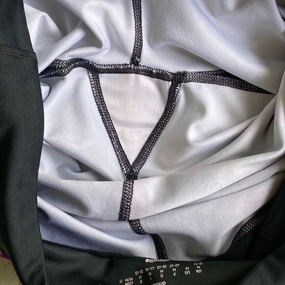 Adidas Climalite Compression Workout Leggings Cropped 21” Inseam Black Multi M - Picture 3 of 9